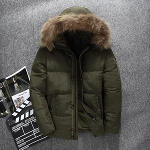 Down Jacket Men <b>Fox</b> <b>Fur</b> <b>Coat</b> Casual Men <b>Fur</b> Hood Winter Jacket Windproof Thick Winter Brand Clothing Outerwear Men - Product Image 6