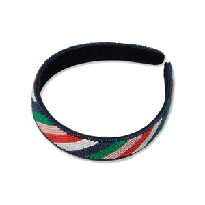 Fashion Statement Hairbands with Seed <b>Beads</b> and <b>Thread</b> Work Embroidery Crystal Rhinestone Top Beaded Hairband - Product Image 6