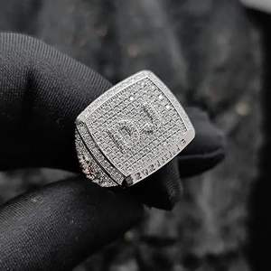 แหวนเพชรทำจากทองคำขาว14kt ทำจากทองคำขาวที่มีคุณภาพสูงเครื่องประดับที่กำลังมาแรง - Product Image 4