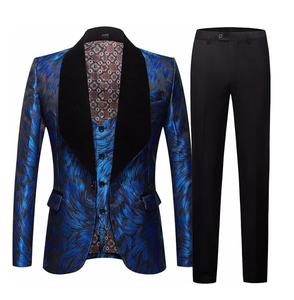 Venta al por mayor de alta calidad traje de boda para los hombres transpirable de doble botonadura de tres piezas de moda traje de negocios 2024 de moda - Product Image 5