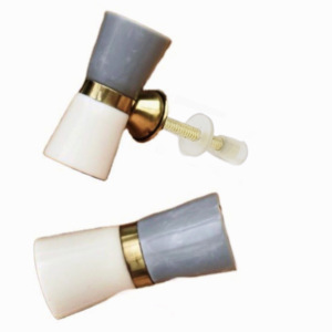 Gris Blanc Tambour Résine Laiton Cabinet Tiroir Bouton & Tirez Poignée pour Armoire Cuisine Chambre Salle De Bains Salon Application - Product Image 2