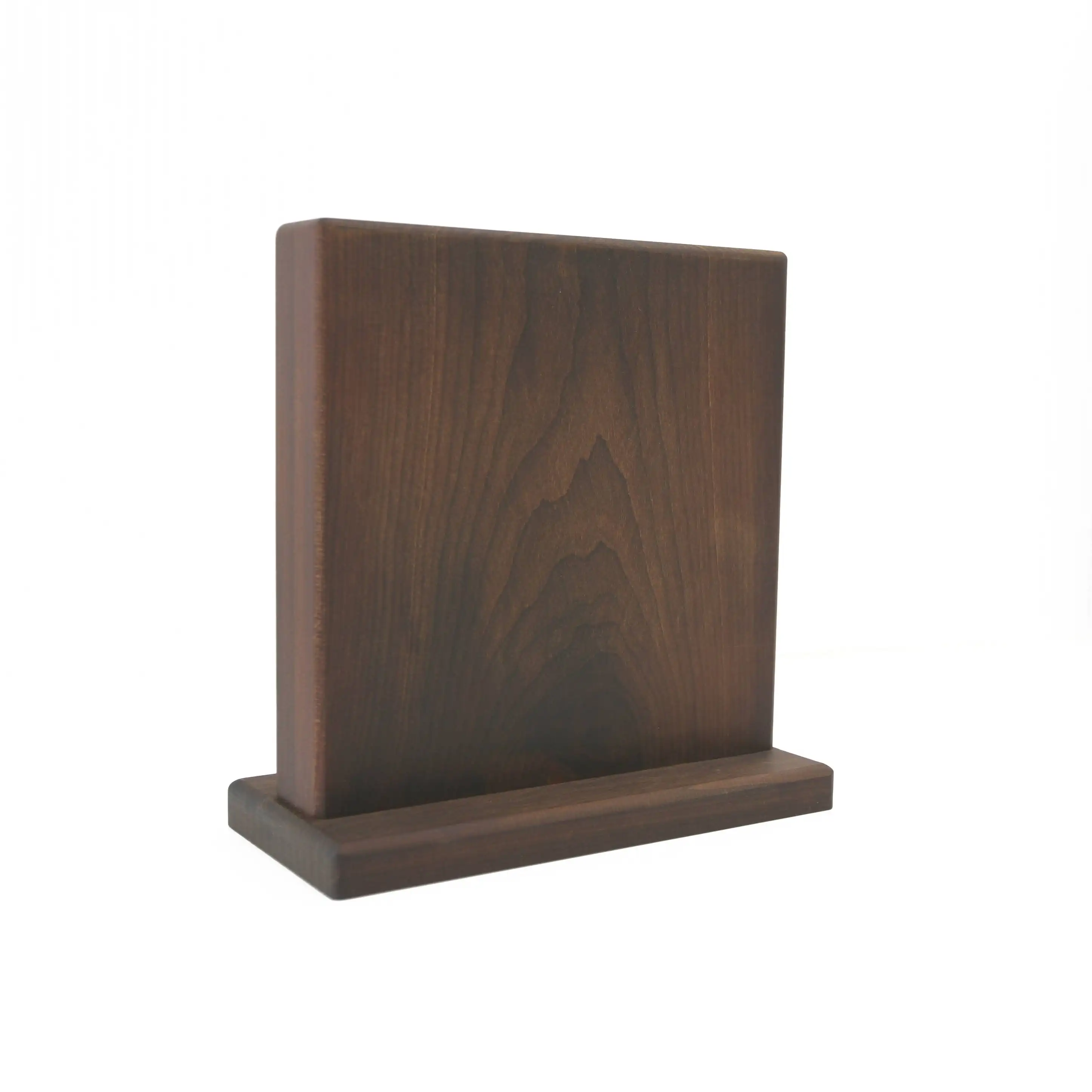 BOUMBI bellissimo ceppo portacoltelli magnetico in legno con venature del legno con potenti magneti espositore per posate a doppio lato