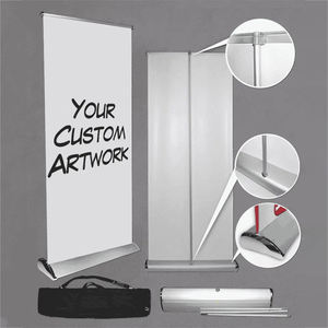 Dudukan spanduk gulung kustom Premium 85*200cm tampilan aluminium untuk pameran dagang & Promosi - Product Image 2