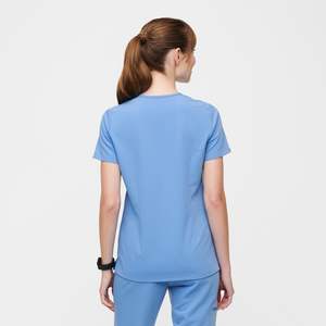Ensembles de blouses d'hôpital unisexes personnalisables avec logo, en polyester élasthanne de haute qualité, anti-plis, séchage rapide, coupe ajustée, style jogger - Product Image 3
