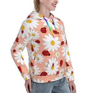 Sweat à capuche imprimé numérique de haute qualité pour femmes pull en polaire épais et chaud avec illustration personnalisée pour l'automne et l'hiver - Product Image 3