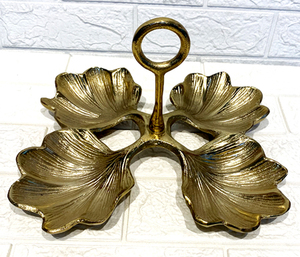 Juego de cuencos de servidor de lujo con asa Cuenco decorativo de diseño orgánico para servir y propósito de decoración - Product Image 5