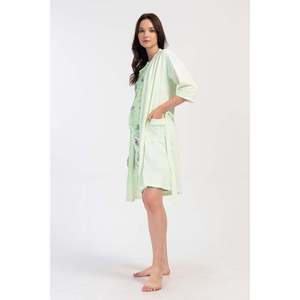 KADIN P.SUPREM CIFT PATLI KISA KOL HAMILE TUNIK+3/4KOL CEPLI SABAHLIK TAKIM - สเปรย์ - สเปรย์ - Product Image 3