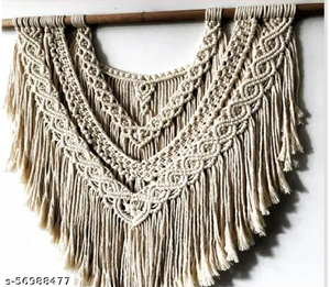 Tenture murale en macramé faite à la main Art décoratif pour la maison - Product Image 2