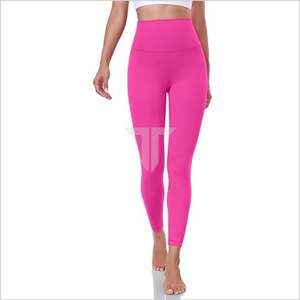 Pure et Plaine Femmes Entraînement Yoga Pro Athlétique Taille Haute Pantalon De Compression Respirant Tricoté Casual Tummy Control Leggings - Product Image 6