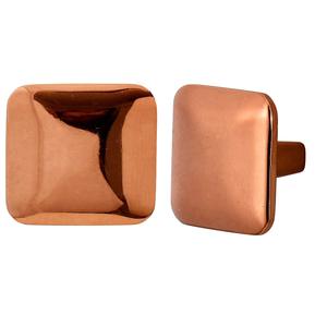 Metal Rose Gold square Shape Modern Door Knobs for Home Dresser Door Cabinet Furniture Decorative <b>Kitchen</b> Wardrobe Handle Knobs - Product Image 2