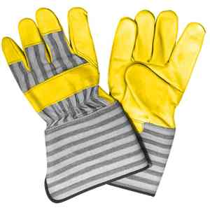 Guantes de trabajo de cuero de nuevo estilo Guantes antiimpactos resistentes a cortes Palma reforzada para guantes de trabajo de cuero de seguridad industrial - Product Image 4