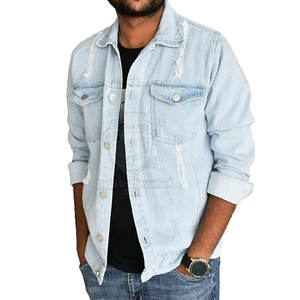 Veste en jean légère pour homme, confortable et haute performance, veste en jean recouverte de jean d'hiver pour homme - Product Image 3