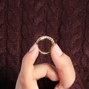 Anillo de diamantes auténtico más vendido para mujer, estilo delicado y elegante, perfecto para uso nupcial, eventos formales y gracia diaria - Product Image 4