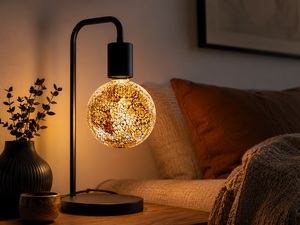 Decorative LED globe <b>lamp</b>, <b>silver</b>, E27, 3.5W, F-Bright (2601966-PL) - Product Image 2