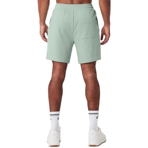 Custom Men's Summer Cotton Sweat <b>Shorts</b> Casual Knitted Plain Fleece Jogger Solid Pattern <b>Decoration</b> Mid Eco-Friendly Plain Dyed - Product Image 6