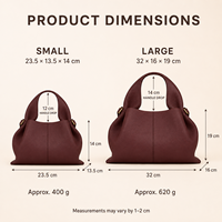 Sac à main polyvalent en PU véritable pour femme, style nuage, sac bandoulière tendance, sac à main à poignée supérieure