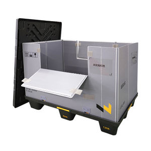 Katlanabilir palet kapları pp içi boş tahta plastik kasa katlanır oluklu kutular plastik palet kol paketleri kutusu - Product Image 1