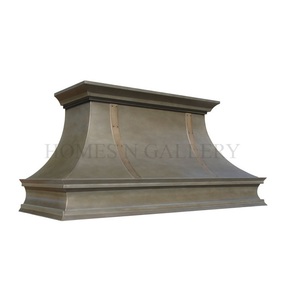 Campana de Cocina de Acero Inoxidable con Acabado de Zinc, Diseño Clásico, Montada en la Pared, para Chimenea, Isla de Cocina, Estilo Rústico, Personalizable - Product Image 5