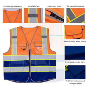 เสื้อกั๊กนิรภัยดีไซน์ใหม่ ระบายอากาศได้ดี MOQ ต่ำ เสื้อกั๊กนิรภัยคุณภาพสูง MOQ ต่ำ - Product Image 2