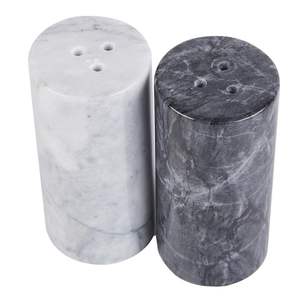 Elegant White Marble Salt <b>and</b> Pepper Shaker <b>Set</b> Premium Design Smooth Finish Ideal for Kitchen Dining Table Home Decor - Product Image 4