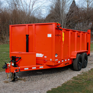 Brand NEW CHEAP 7'x14' Orange Hydraulic Dump Trailer with Counterweight Low Noise 3-Year Warranty - Product Image 5
