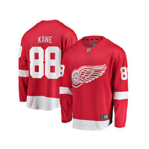 Jersey de Hockey sobre Hielo Personalizado con el Escudo de las Alas Rojas, Nombre del Jugador Personalizado, Kane 88 Makar, Malla Cosida Transpirable, Ropa Deportiva de Alto Rendimiento - Product Image 1