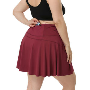 Falda Deportiva Personalizada para Mujer, de Secado Rápido, Cintura Alta, Ecológica, Absorbe la Humedad, con Logotipo Frontal y Bolsillos - Product Image 2