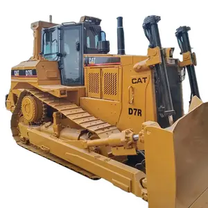 Quality Second Hand CAT Construction Building Machinery Caterpillar D7 D7H D7R Bulldozer Nabtesco Fully Hydraulic System