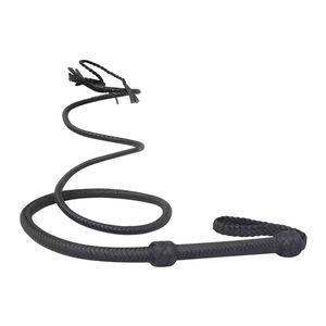 Látigo de Cuero Vacuno Trenzado de Primera Calidad, Hecho a Mano, Negro, de 04 a 16 Pies, 16 Trenzas, Construcción con Refuerzo en el Vientre, Hecho a Medida, Oscuro - Product Image 4