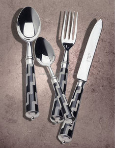 Ustensiles de cuisine de qualité supérieure ensemble de couverts en acier miroir argenterie vaisselle fourchette et cuillère ensemble de 4 couverts pour salle à manger de table - Product Image 5