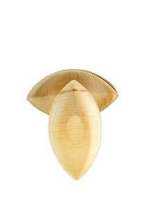 Areca Mini bols jetables en feuille de palmier 4.5x2.5 pouces en forme d'œil robuste pour les mariages Matériau en papier d'emballage rétractable - Product Image 3