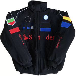 Offre Spéciale Vintage F1 hommes veste brodé manteau motard tenue imperméable respirant Streetwear rétro moto course veste - Product Image 2