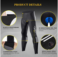 Pantalon long de cyclisme pour femmes avec 3d rembourré respirant réfléchissant vtt collants de vélo leggings de vélo pantalon de sport