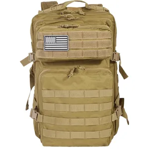 Practical large backpack Removable assault backpack Cushioned shoulder strap and belt bag