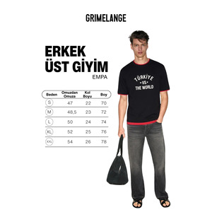 GRIMELANGE EMPA Men's 100% Organic Cotton Contrast Neck for <b>World</b> <b>Cup</b> Printed <b>T</b>-<b>Shirt</b> - Product Image 4