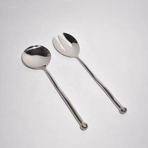 Juego de cubiertos con asas de cuerno de diseño de 5 cubiertos de acero inoxidable, mesa de comedor perfecta, utensilios de cocina, juegos chapados en Color plateado - Product Image 4