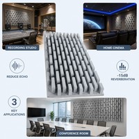 Tuile de plafond acoustique de 30 mm, OEM ODM, couleur personnalisable, panneau acoustique en PET, panneau acoustique en fibre de polyester