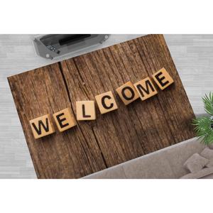 Alfombra de Bienvenida Marrón, Alfombra de Regalo para la Inauguración de la Casa, Alfombra Moderna Estampada, Alfombra Delgada No Tejida - Product Image 5