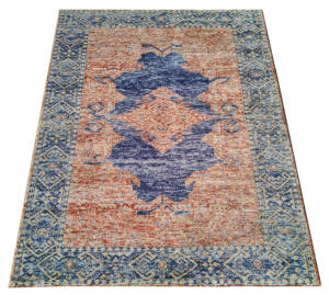 Tapis persan en coton tissé de couleur de taille personnalisable de qualité supérieure avec motif abstrait lavable écologique - Product Image 1