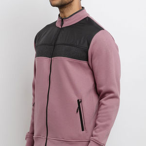 Diseño de logotipo personalizado cremallera 2 piezas deportes al aire libre correr Fitness Top para hombres invierno ropa casual chándal - Product Image 6