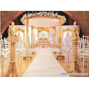 Mandap en bois traditionnel Triveni, décoration élégante, mandap en bois d'intérieur, décoration de mariage indien traditionnel, mandap en bois USA - Product Image 1
