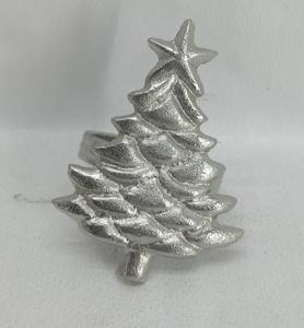 Argent Lilly Fleur Conception Partie Table Décoration Accessoires En Aluminium Moulé Porte-Serviette Anneaux Dîner Serviette Serviette Anneaux - Product Image 5