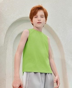 Camiseta sin mangas transpirable, camisetas sin mangas atléticas para niños, camiseta sin mangas musculosa para niños, ropa deportiva ligera de secado rápido para correr - Product Image 3