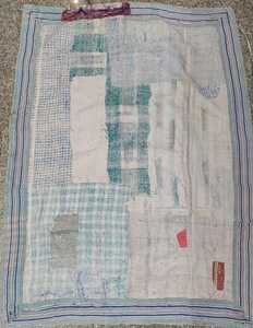 Kantha traditionnel cousu à la main 100% coton fait à la main réversible Kantha durable Vintage fabriqué à la main Boho Chic Kantha - Product Image 1