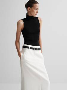 Ensemble jupe et blazer blanc pour femme, costume formel à double boutonnage, tenue de bureau élégante, costume de jupe décontracté pour affaires, look pour invité de mariage - Product Image 3