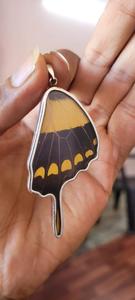 Colgante de alas de mariposa natural Collar de Plata de Ley 925 Colgante Plata hecha a mano Natural para usos multiusos Precio de fábrica - Product Image 4