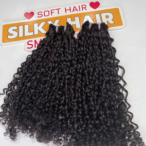 Offres exceptionnelles : Extensions de cheveux naturels bouclés Black Steam Pixie, sans perte ni nœuds - Product Image 5