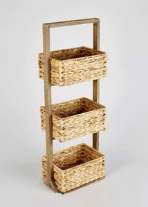 SET 3 WATERHYACINTH <b>BASKET</b> VINTAGE - Product Image 3