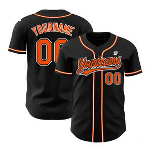 Venta Directa de Fábrica, Jersey de Béisbol Transpirable de Manga Corta para Hombre, Tallas Grandes, Diseño Personalizable, Ropa Deportiva Ligera - Product Image 1