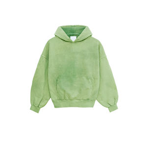 2025 Custom Logo Distressed Acid <b>Washed</b> Cotton Heavyweight Fleece Winter Mens Pullover Hoodies Cotton Blended - Product Image 2